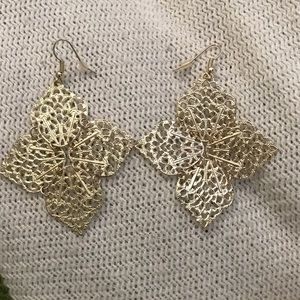 Jewelry - Gold plated flower earrings Jewelry - Gold plated flower earrings